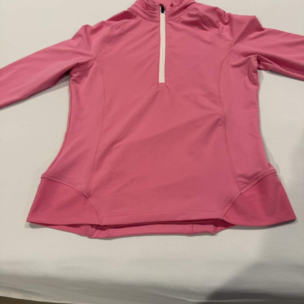 Peter Millar Shirt Womens Element Purple Quarter Zip Pullover Sz M - Picture 6 of 7